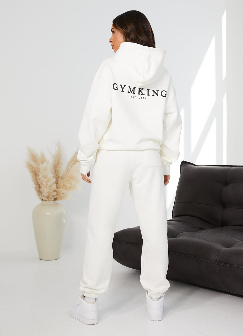 Gym King Established Relaxed Fit Hood - Cream