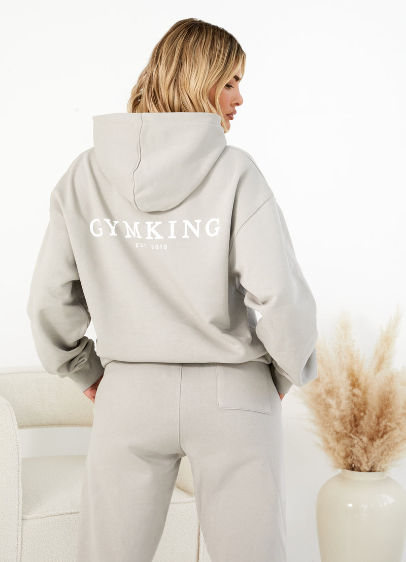 Gym King Established Relaxed Fit Hood - Dusky Sage
