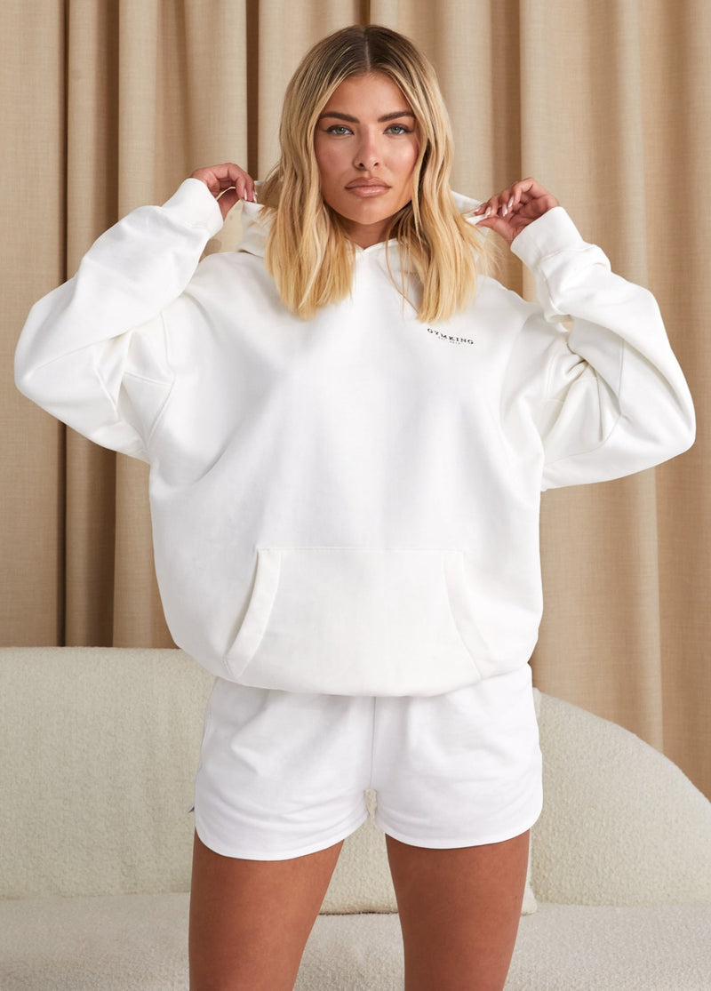 Gym King Established Relaxed Fit Hood - Cream