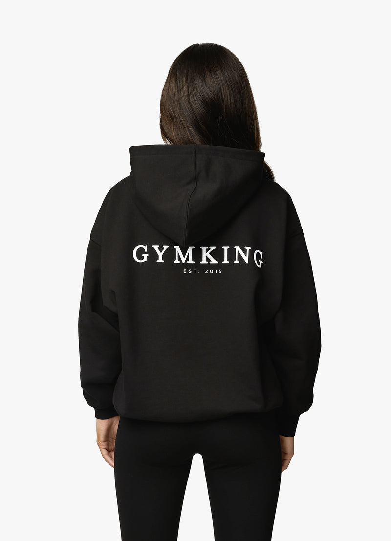 Gym King Established Relaxed Tracksuit - Black/White