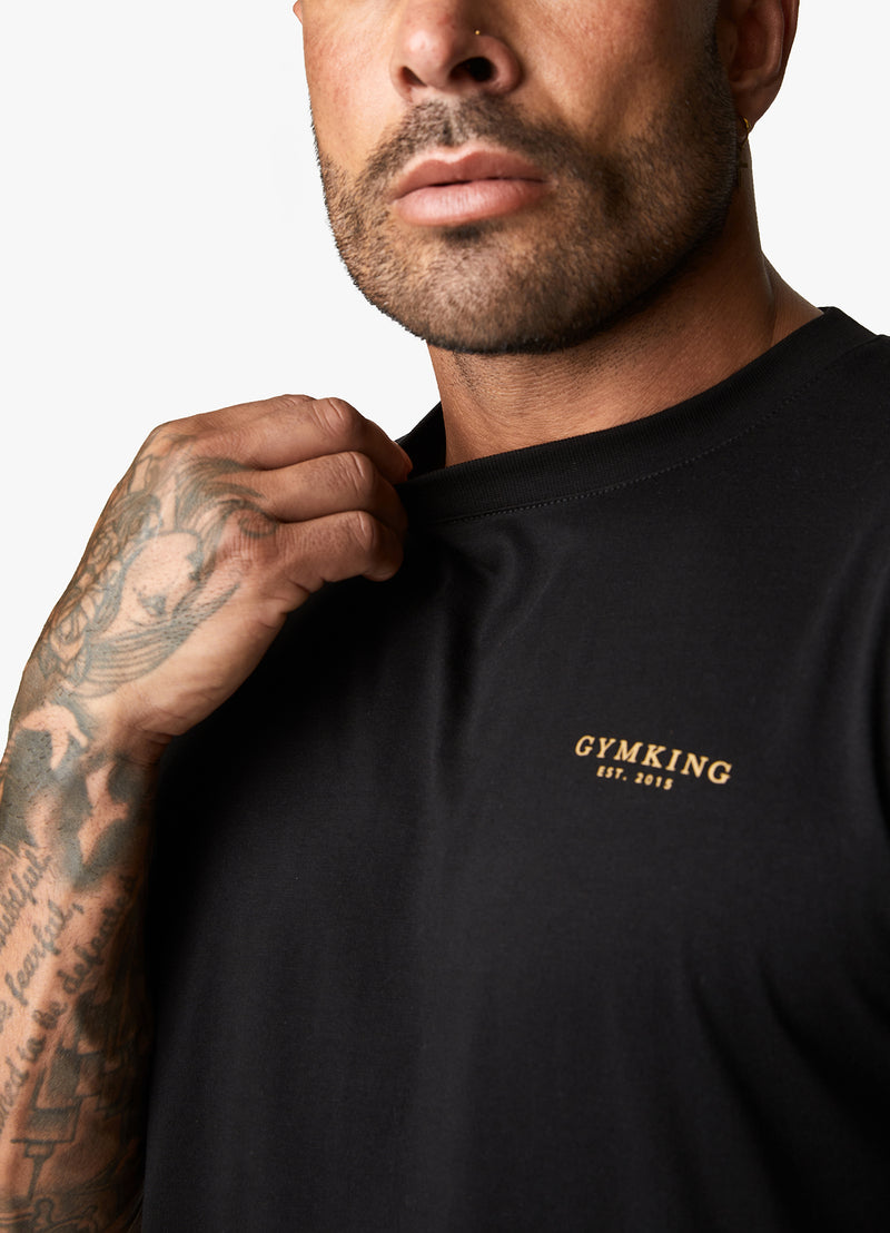 Gym King Established Tee - Black/Gold