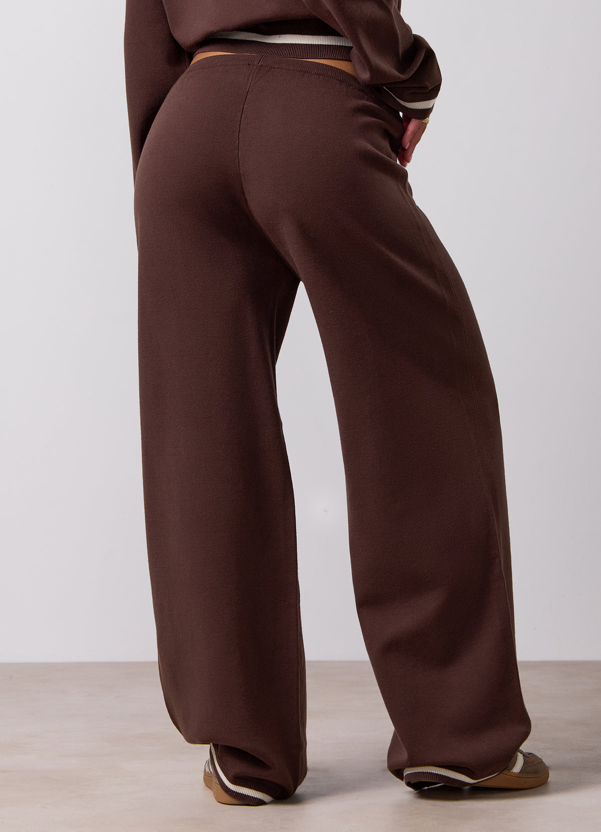 Gym King Evoke Luxe Fine Knit Trouser - Americano