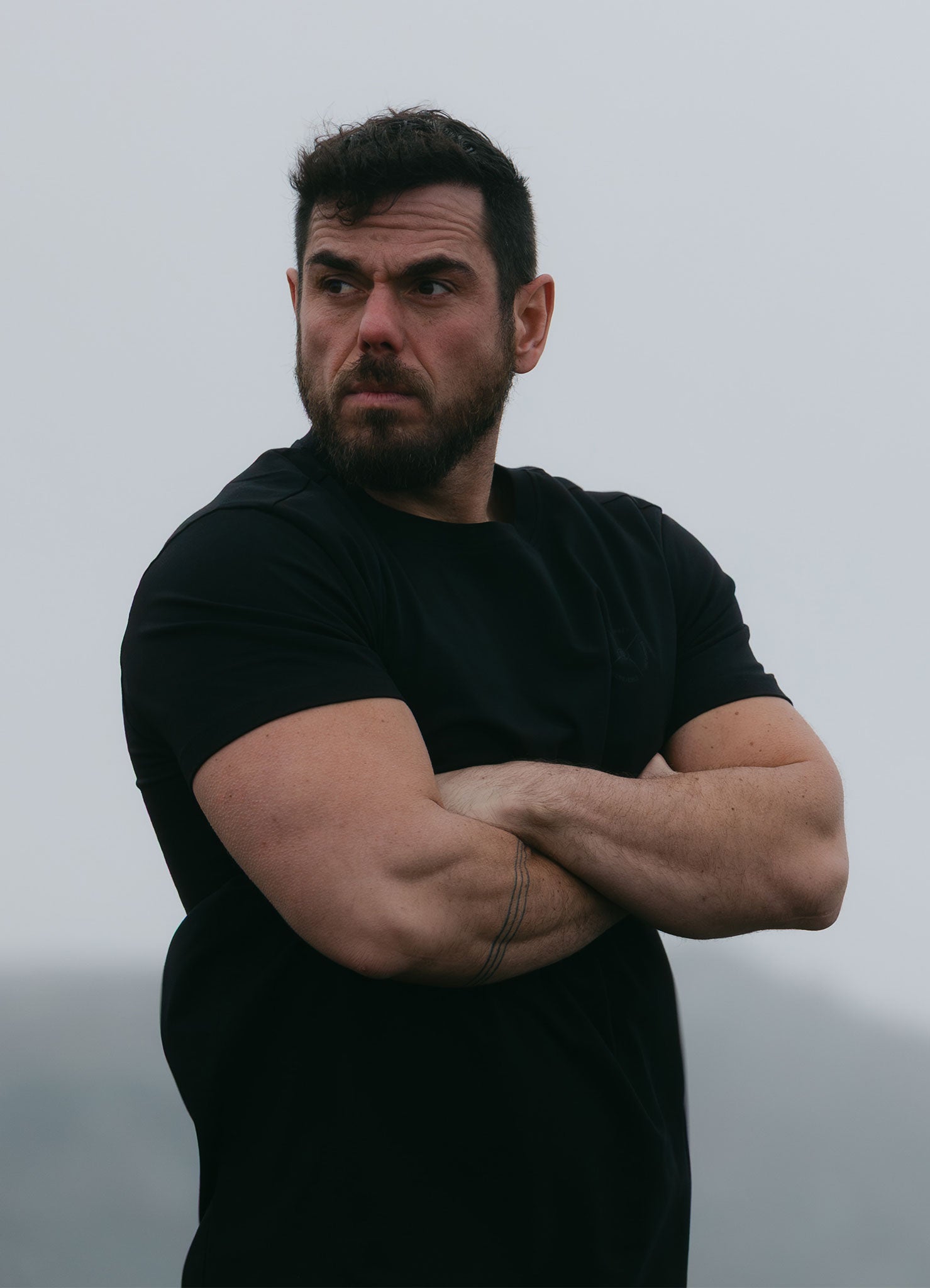 Gym King Stoic Esja Jersey Tee - Volcanic Black