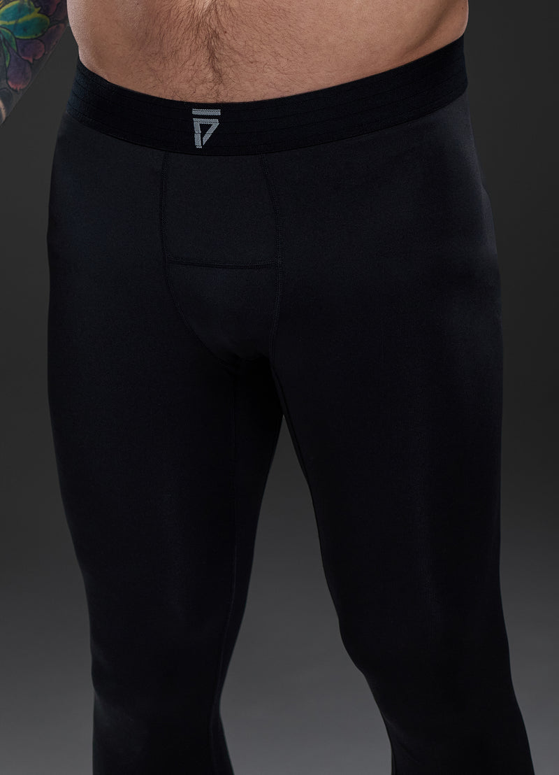 Gym King Fight Division Combat Compression Legging - Black