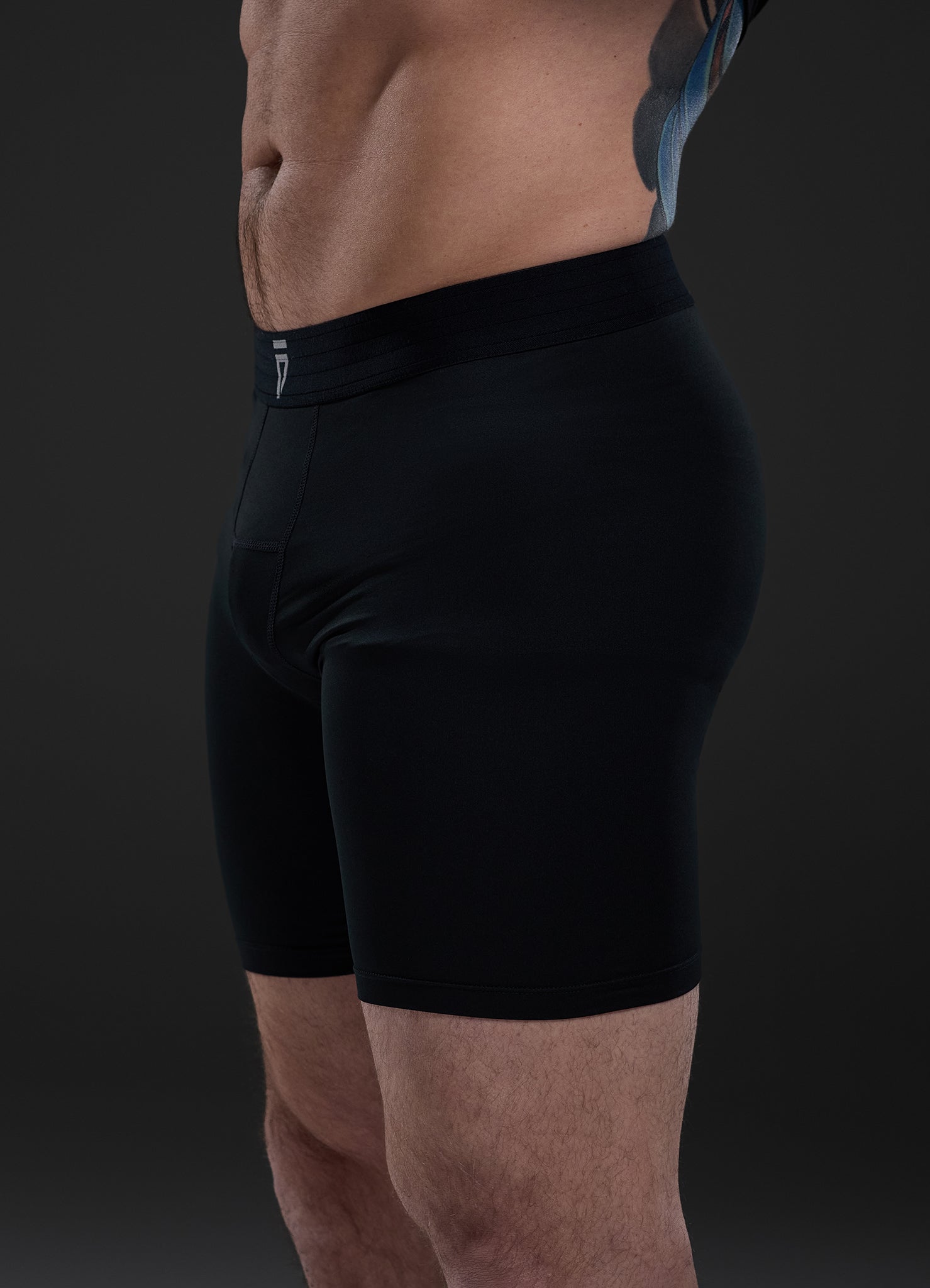 Gym King Fight Division Combat Compression Short - Black