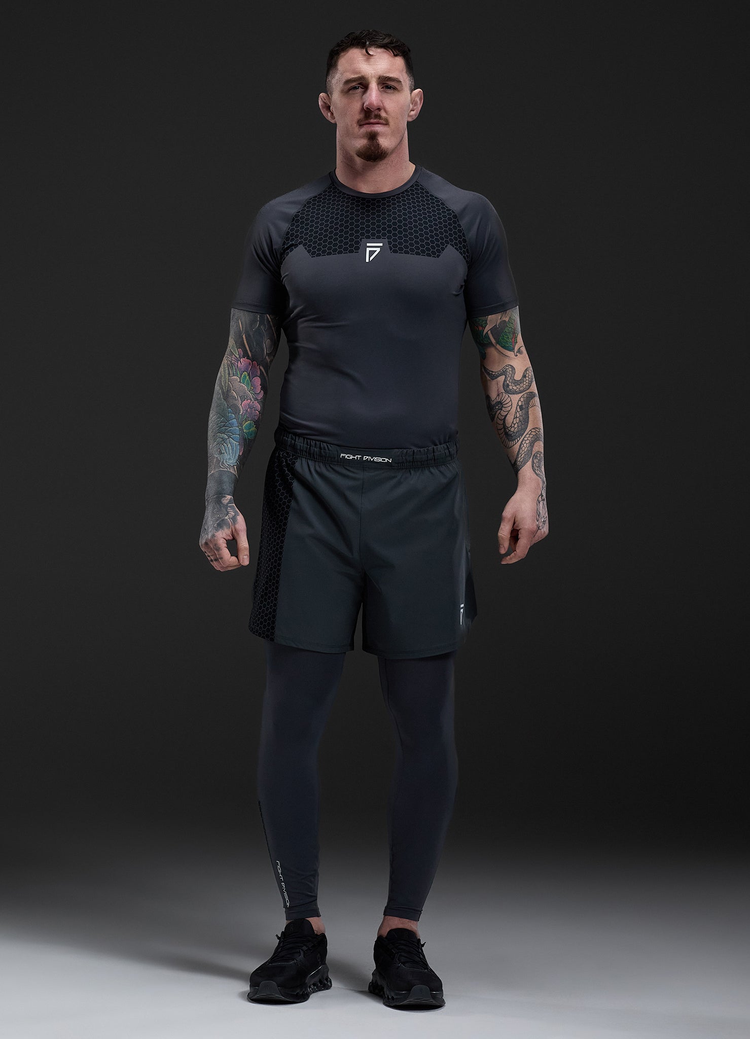 Gym King Fight Division Combat 7" Short - Graphite