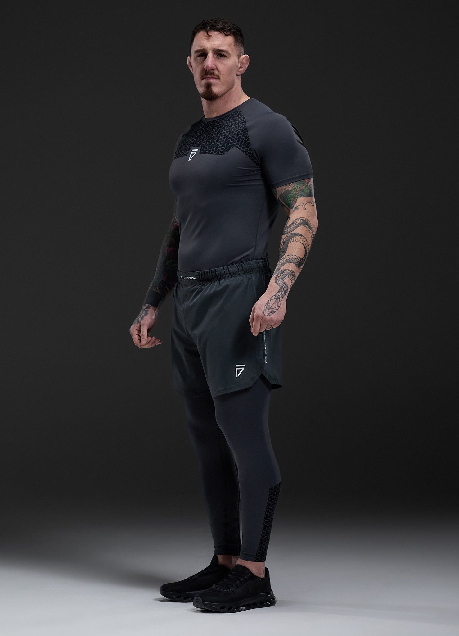 Gym King Fight Division Combat 7" Short - Graphite