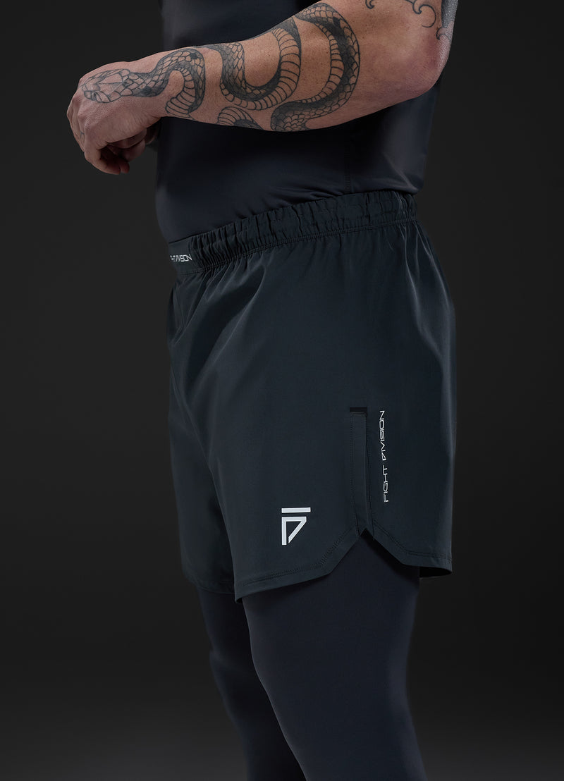 Gym King Fight Division Combat 7" Short - Graphite