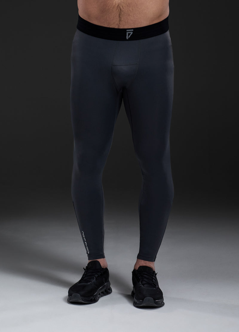 Gym King Fight Division Combat Compression Legging - Graphite