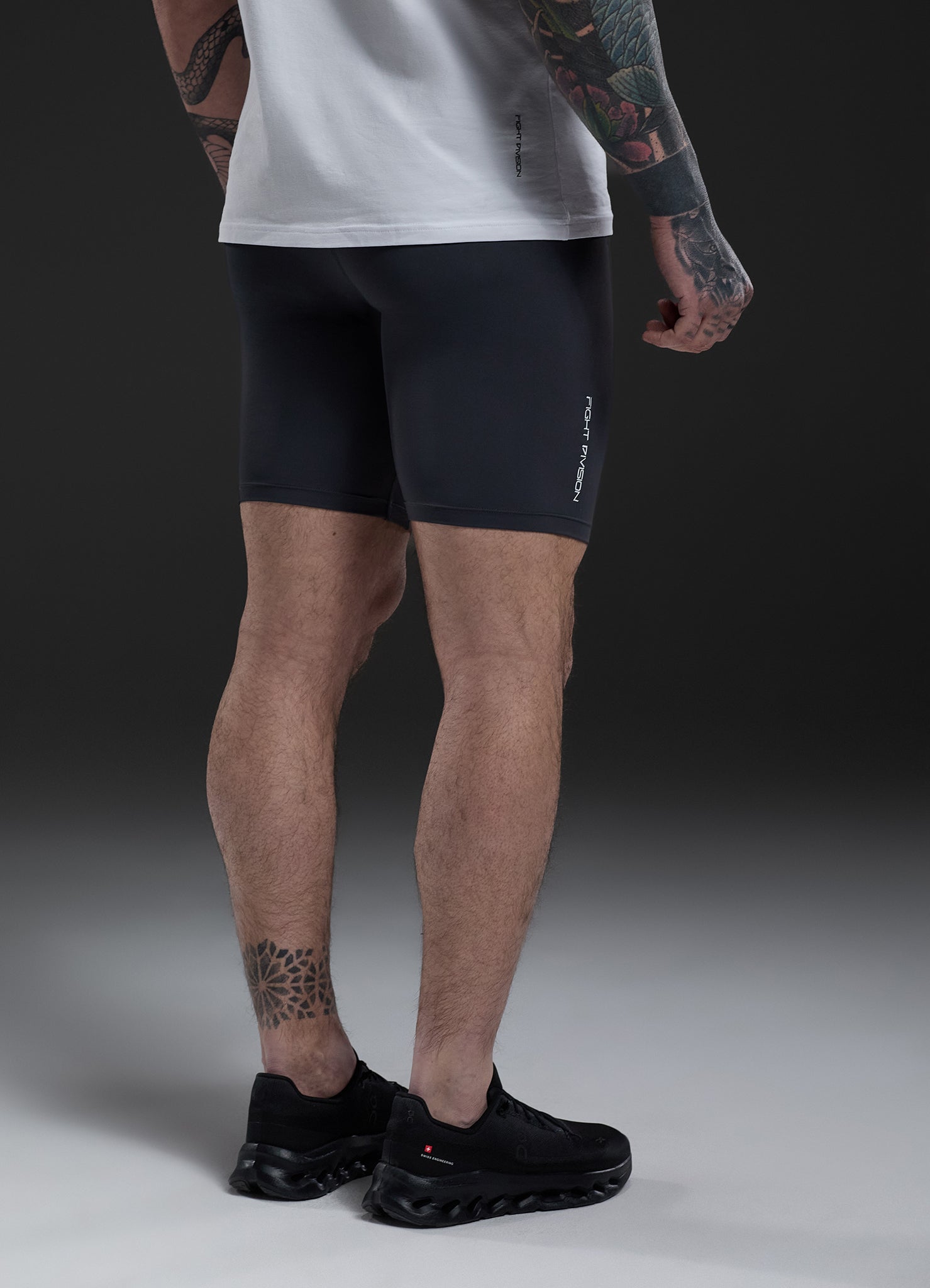 Gym King Fight Division Combat Compression Short - Graphite