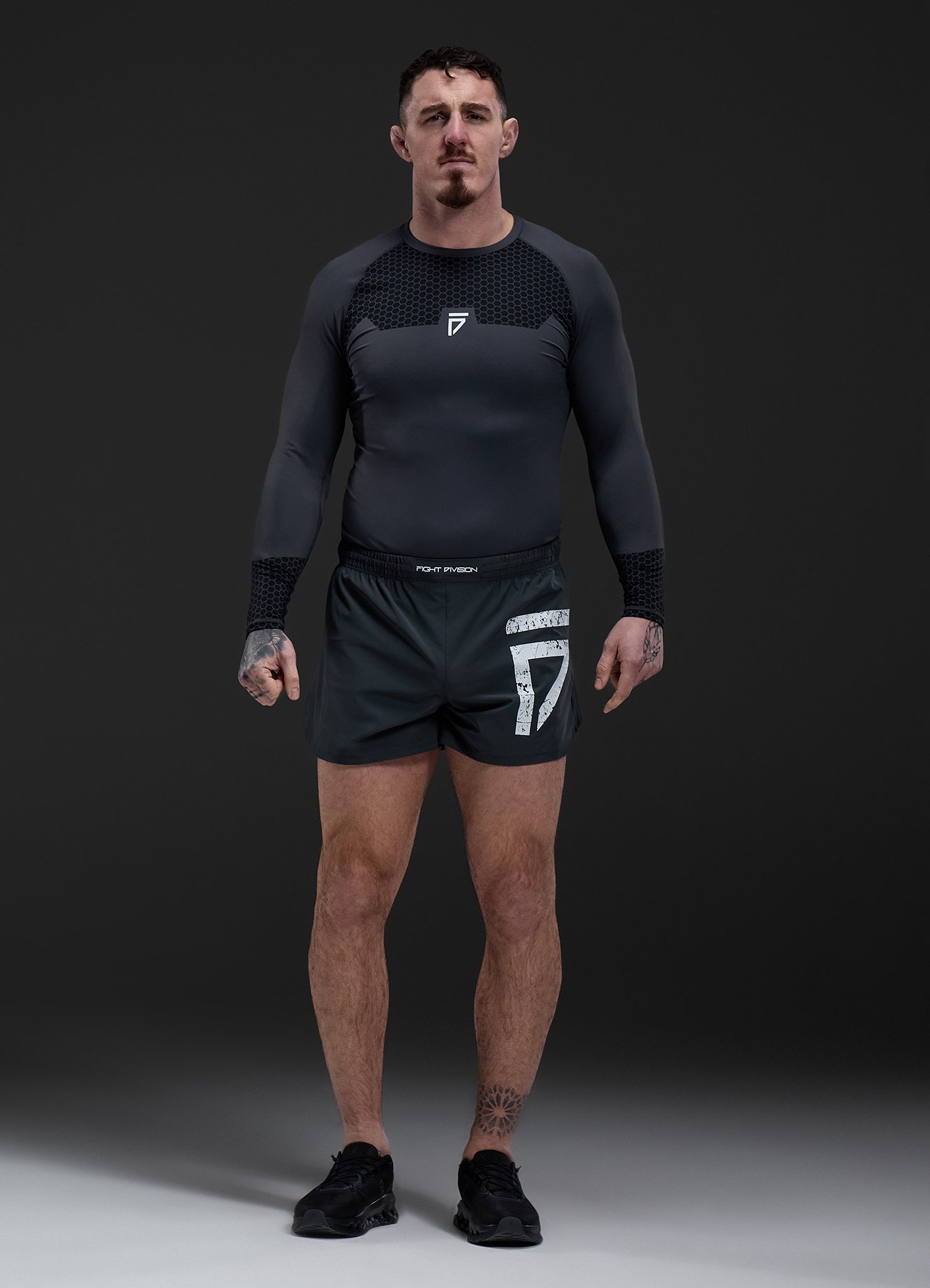 Gym King Fight Division Combat 5" Short - Graphite