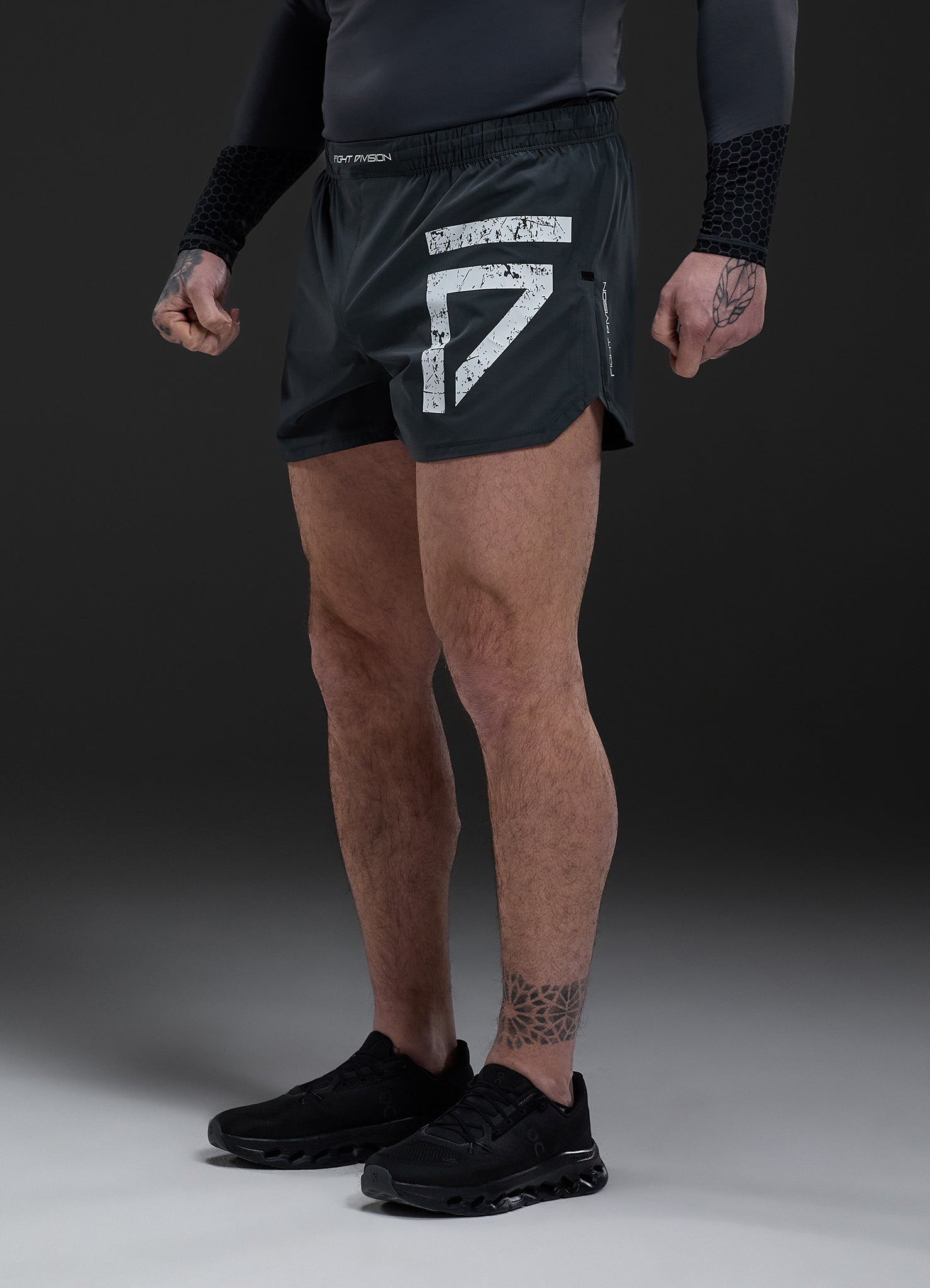 Gym King Fight Division Combat 5" Short - Graphite