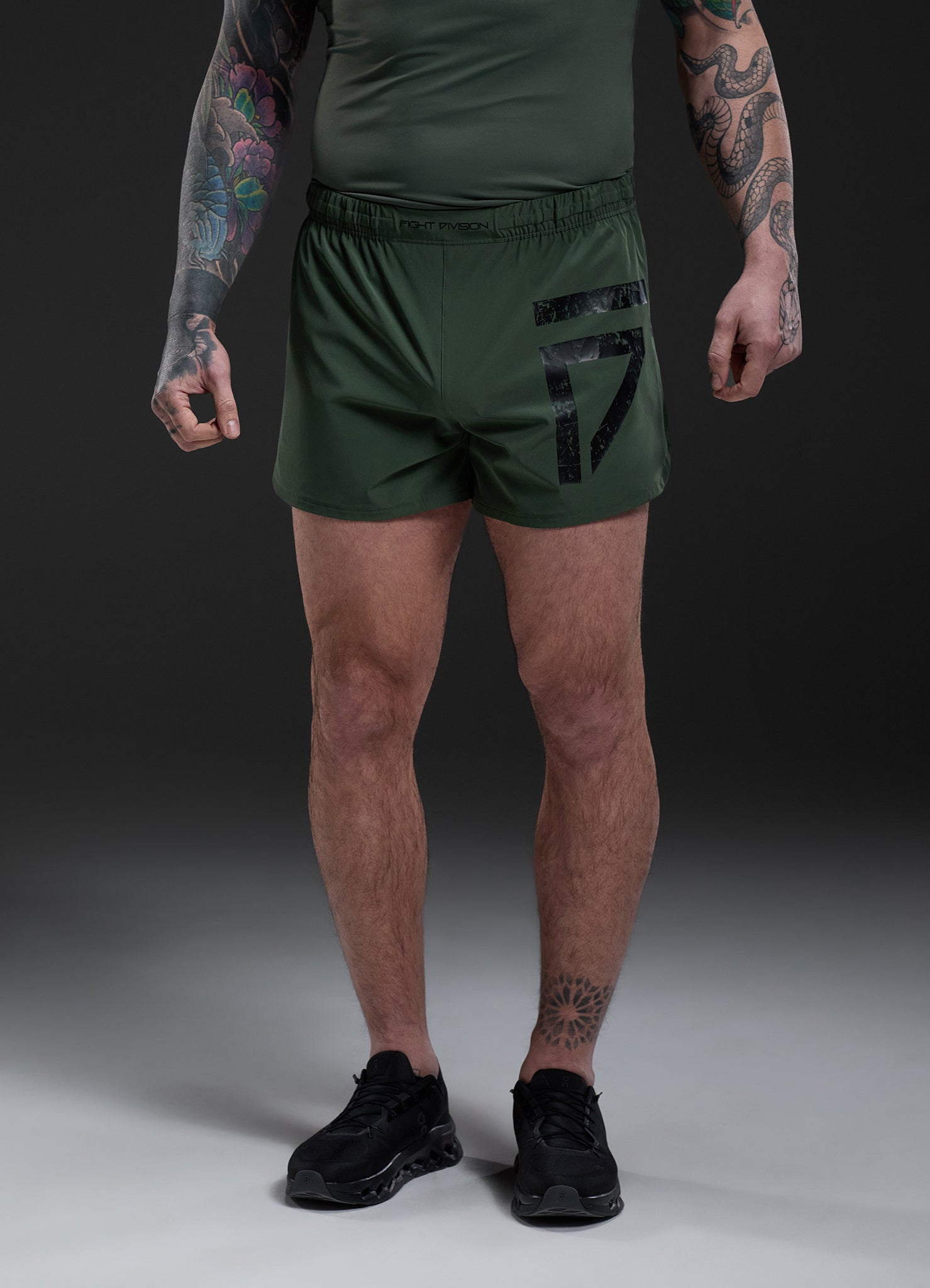 Gym King Fight Division Combat 5" Short - Deep Olive