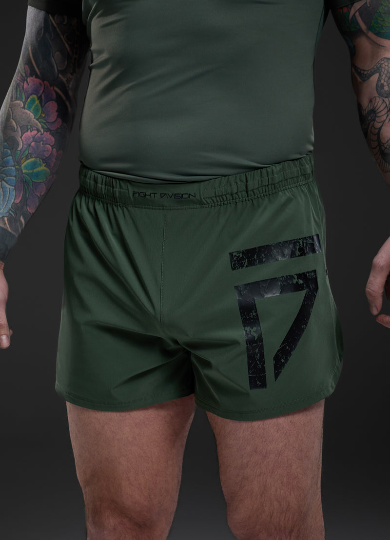 Gym King Fight Division Combat 5" Short - Deep Olive