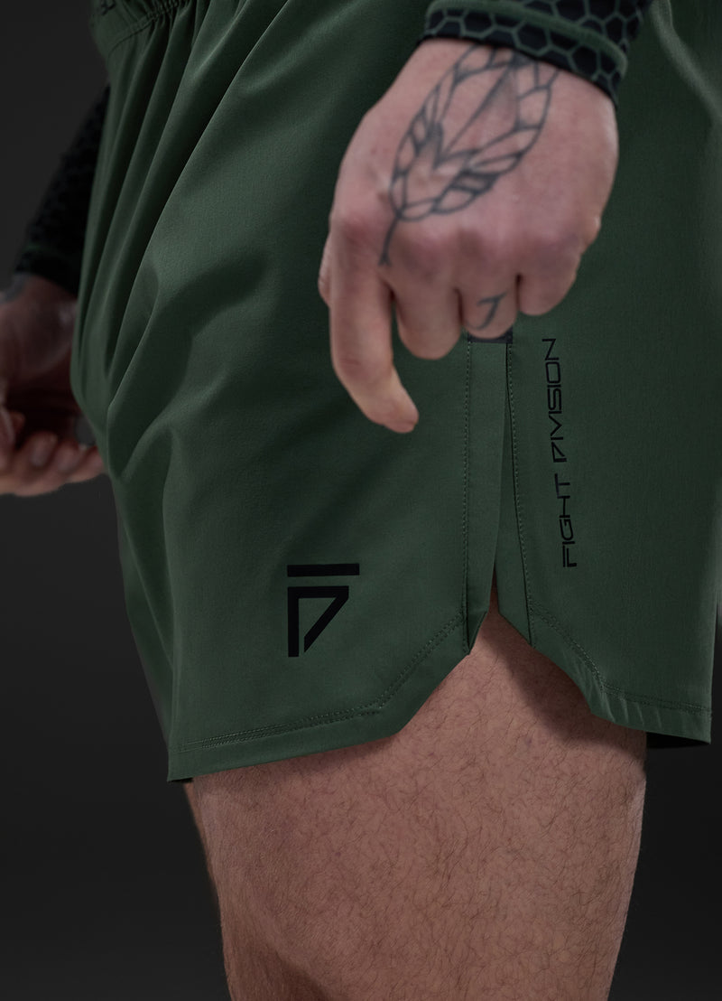 Gym King Fight Division Combat 7" Short - Deep Olive