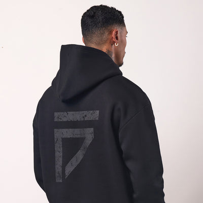 Gym King Fight Division Hoodie - Black/Black