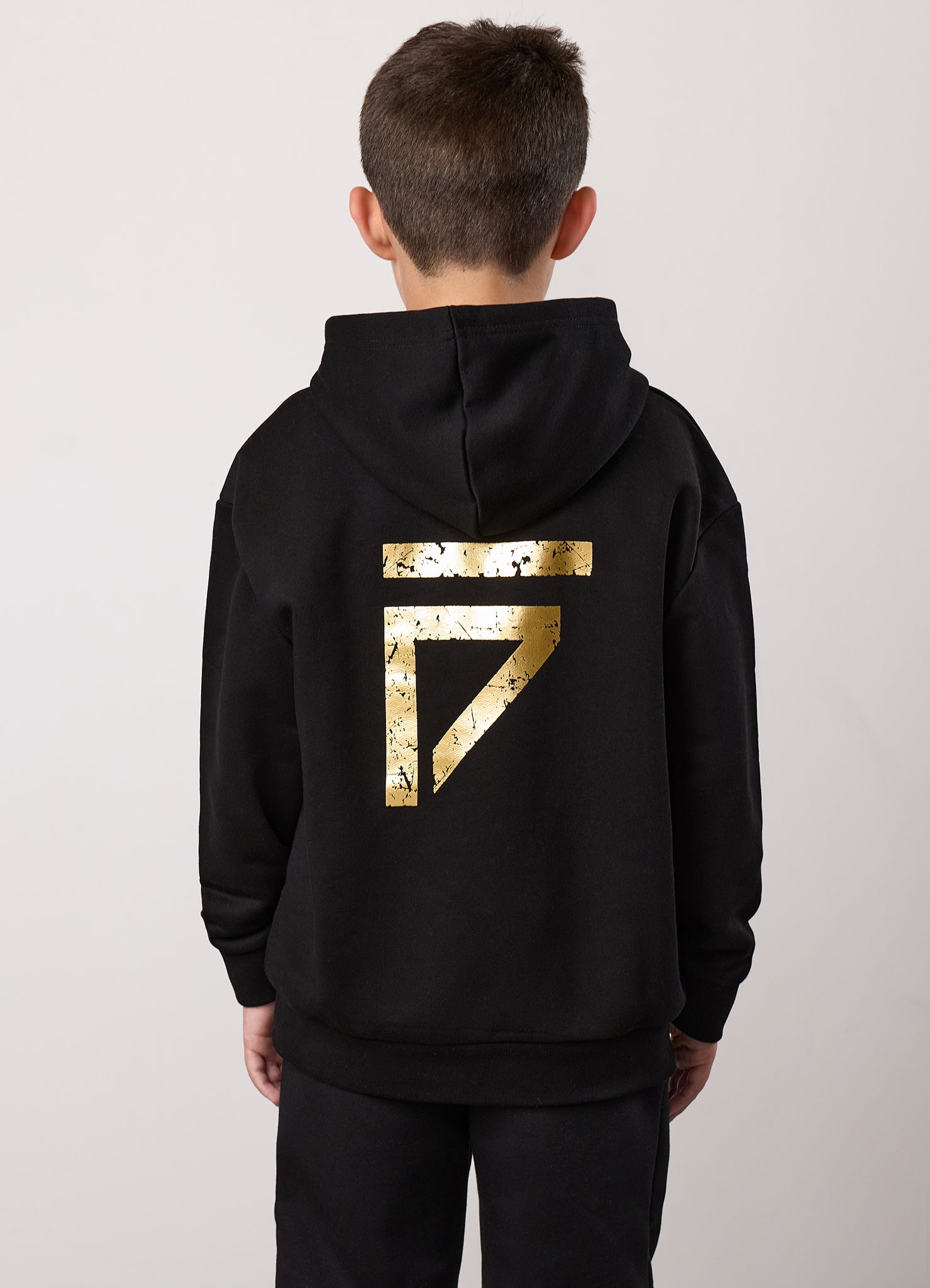 Gym King Kids Fight Division Hood - Black/Gold