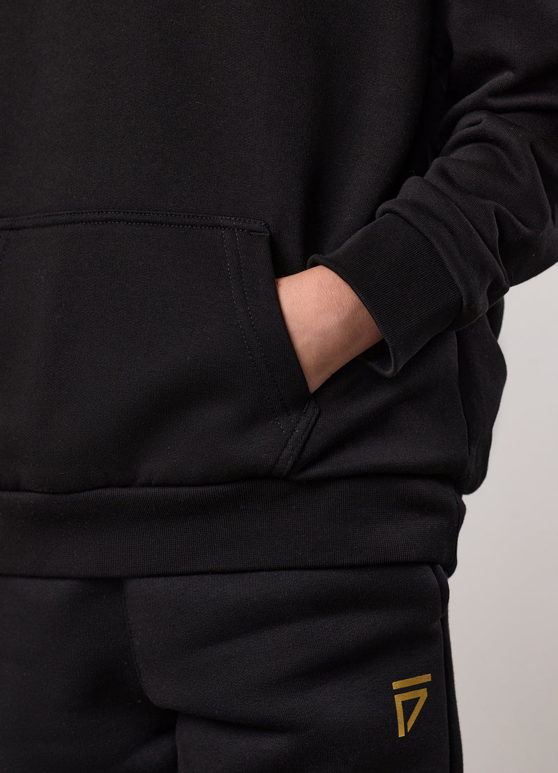 Gym King Kids Fight Division Hood - Black/Gold