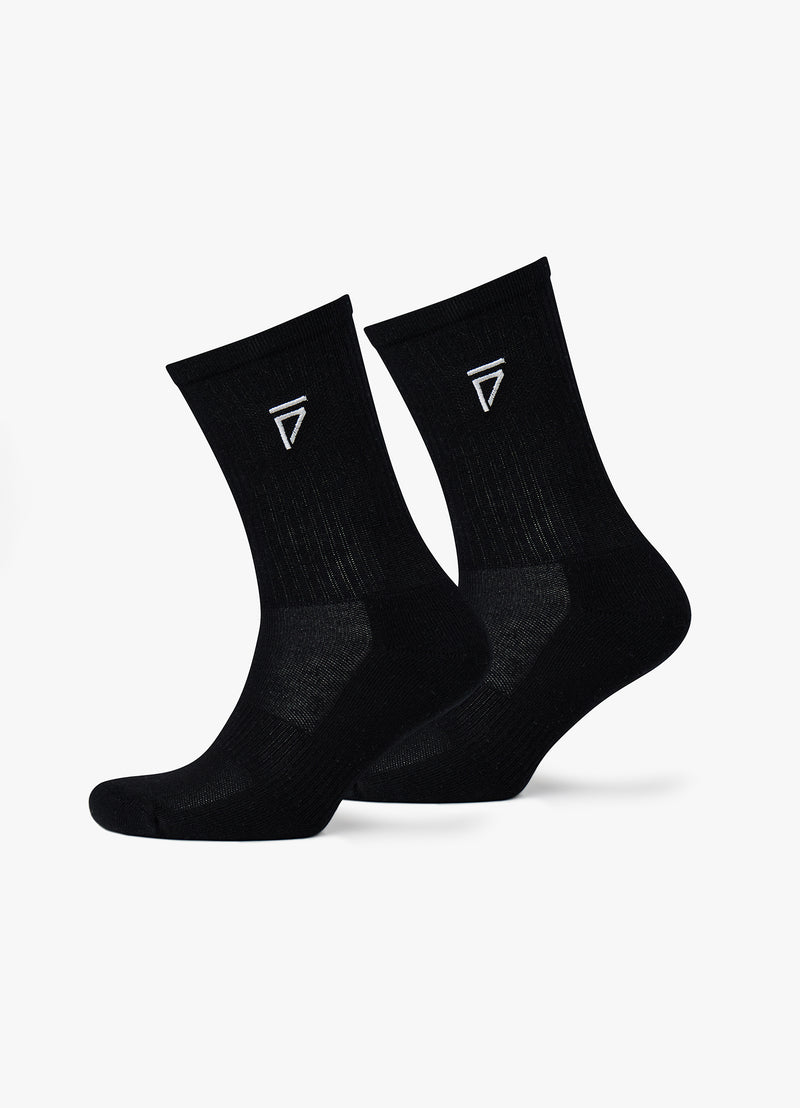 Gym King Fight Division Socks (2Pk) - Black/White