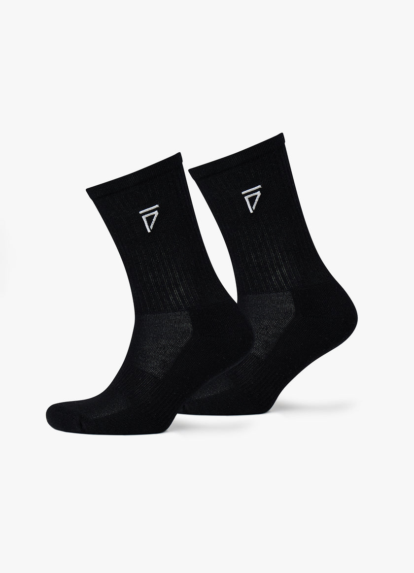 Gym King Fight Division Socks (2Pk) - Black/White