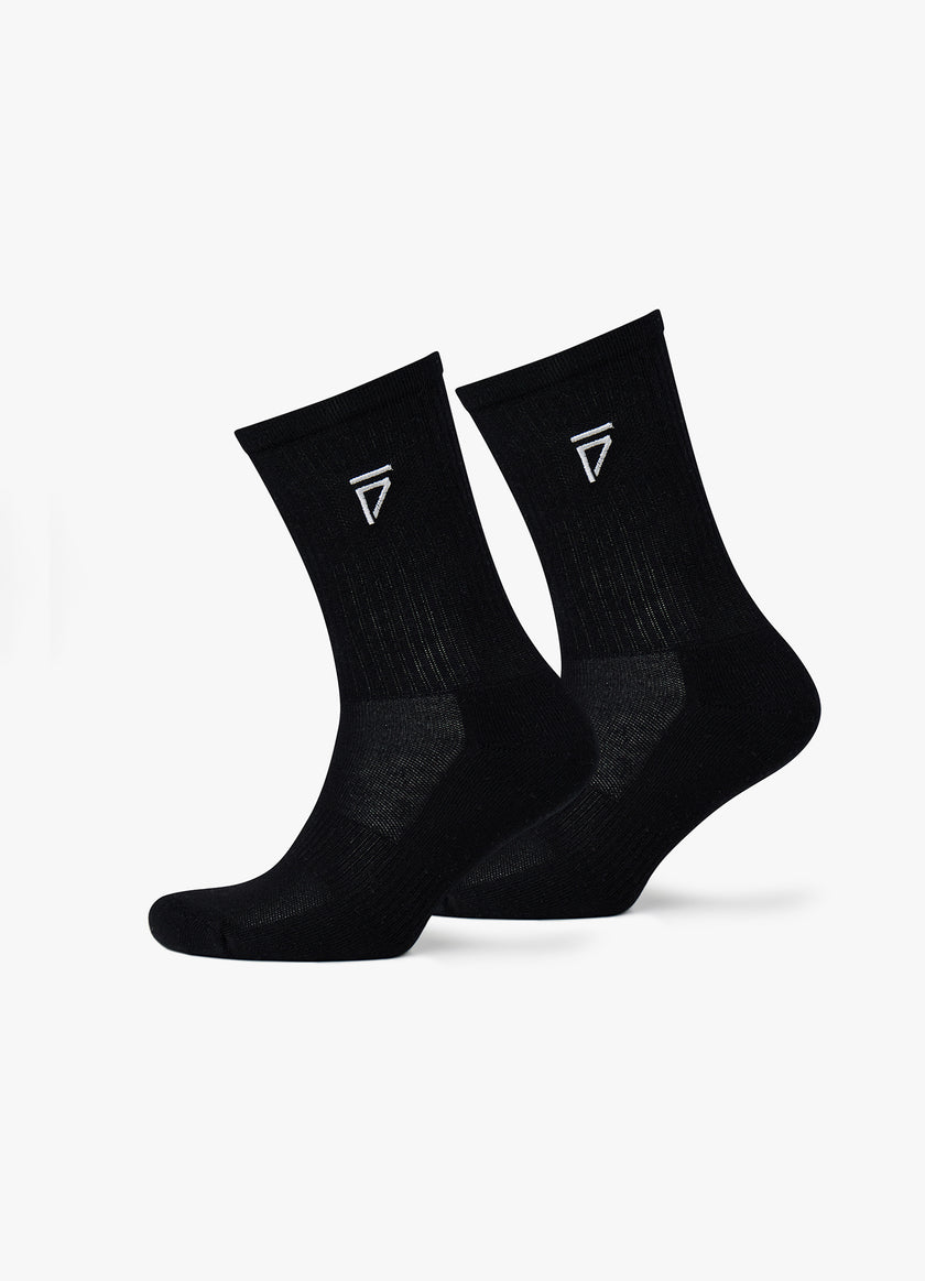 Gym King Fight Division Socks (2Pk) - Black/White