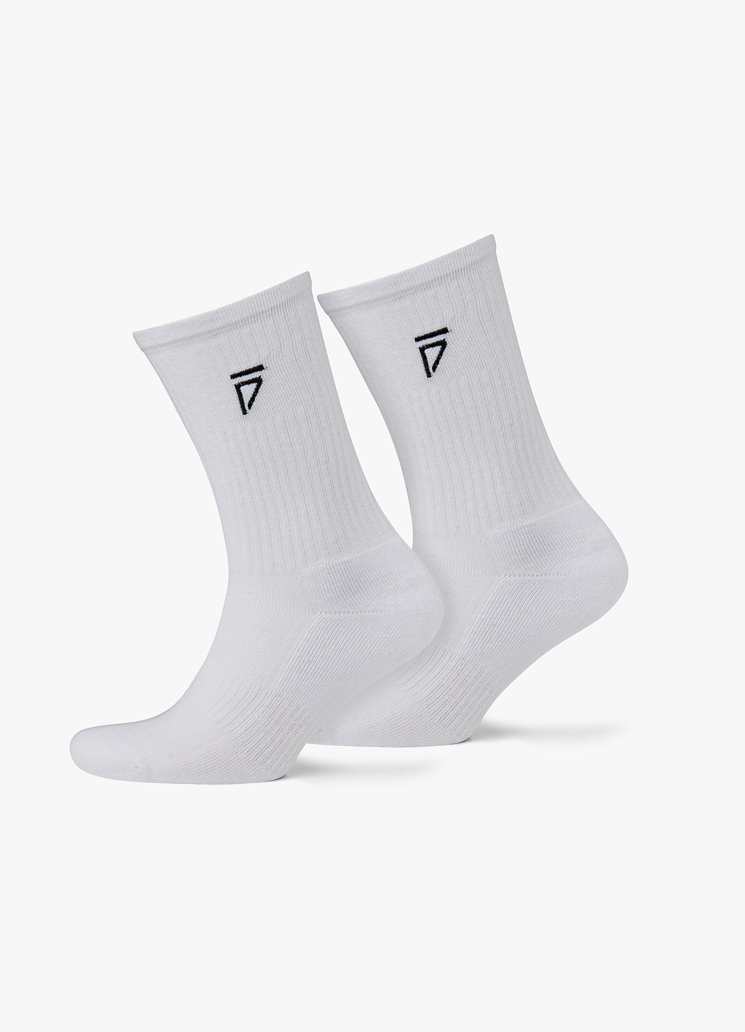 Gym King Fight Division Socks (2Pk) - Black/White
