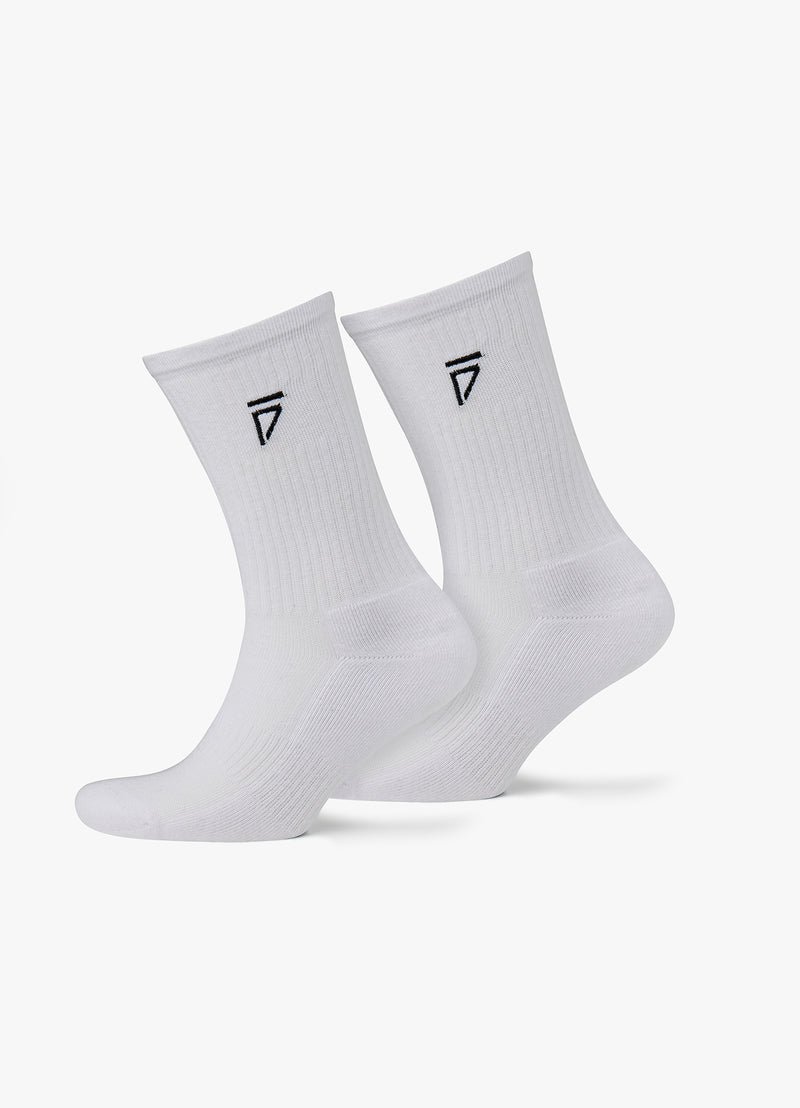 Gym King Fight Division Socks (2Pk) - Black/White