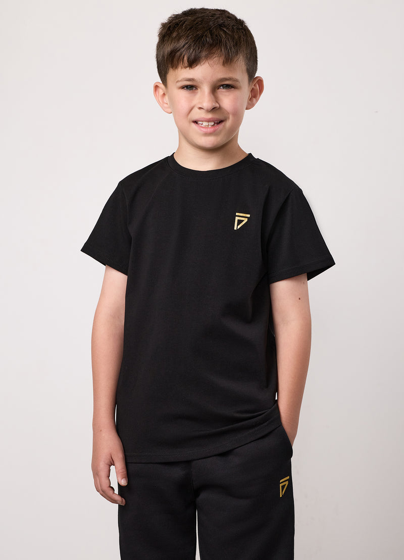 Gym King Kids Fight Division Tee - Black/Gold