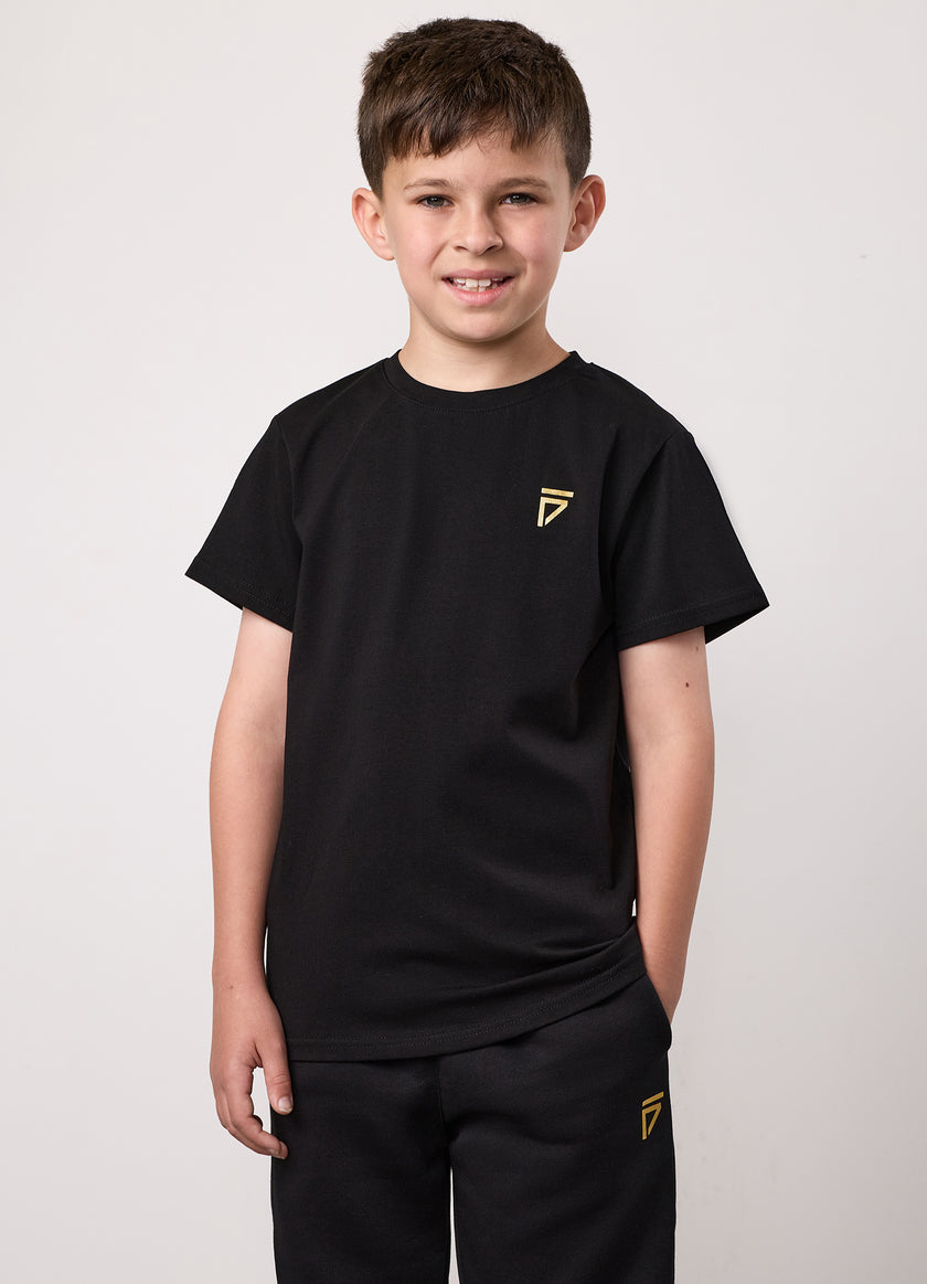Gym King Kids Fight Division Tee - Black/Gold