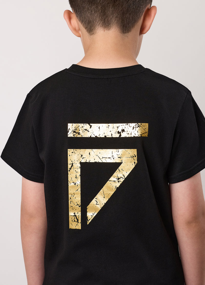 Gym King Kids Fight Division Tee - Black/Gold