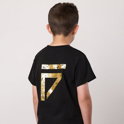 Gym King Kids Fight Division Tee - Black/Gold