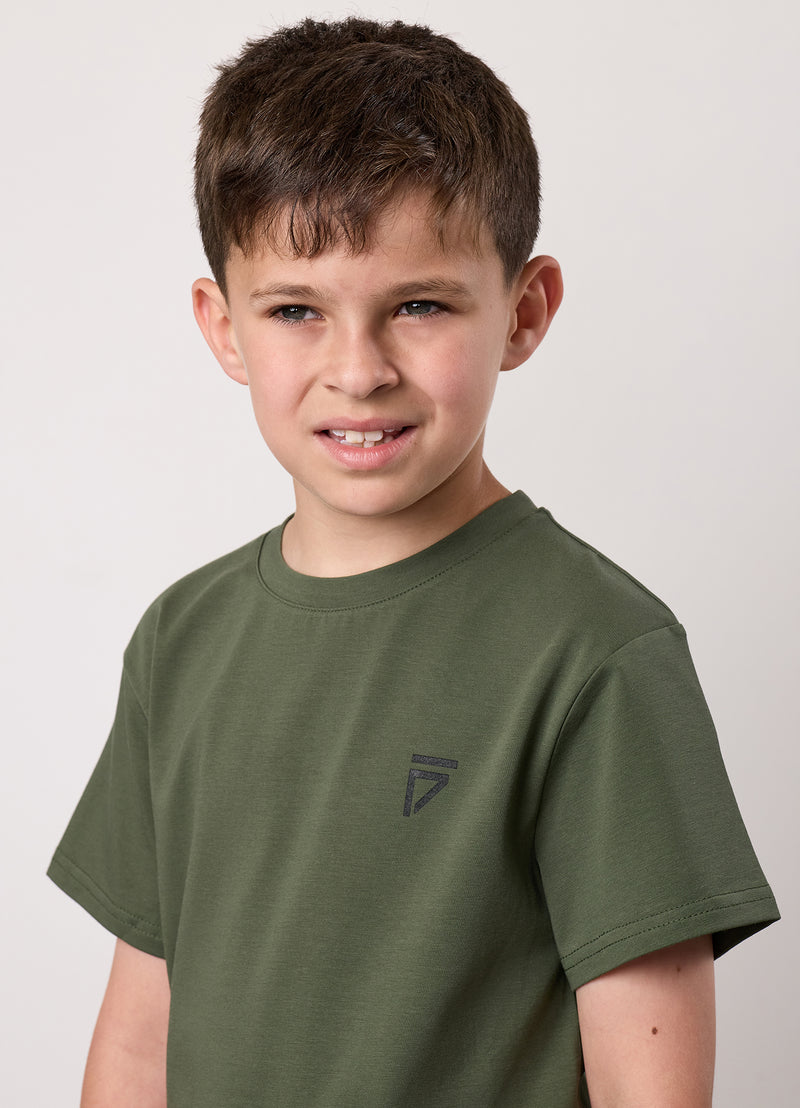 Gym King Kids Fight Division Tee - Deep Olive