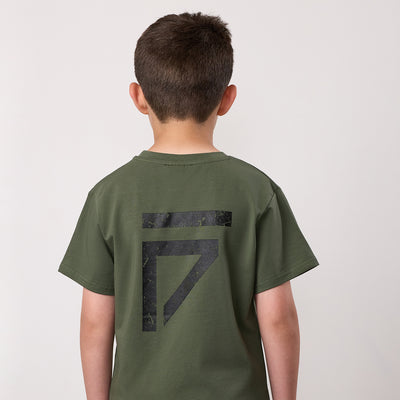 Gym King Kids Fight Division Tee - Deep Olive