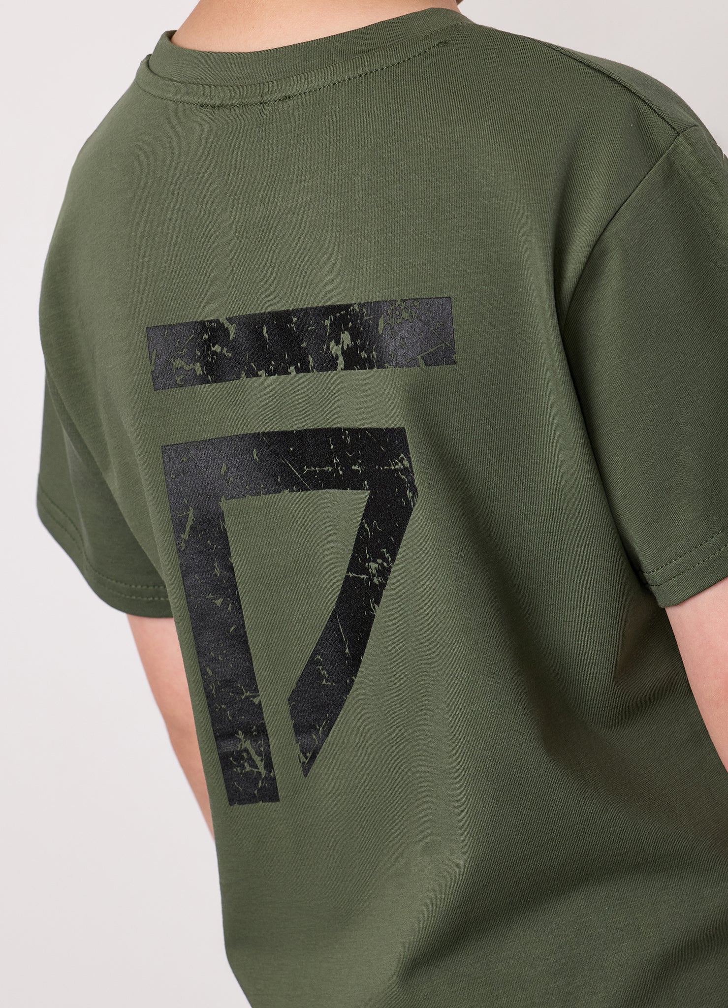 Gym King Kids Fight Division Tee - Deep Olive