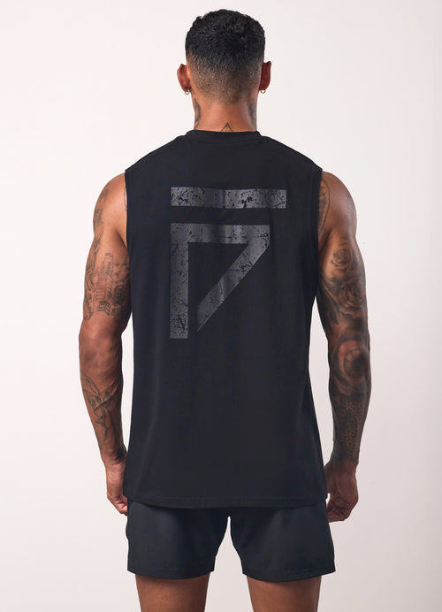 Gym King Fight Division Tank - Black/Black