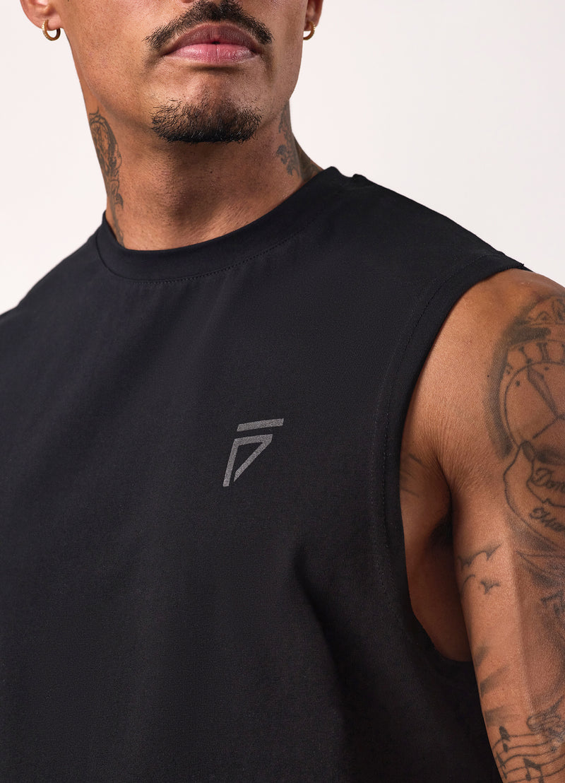 Gym King Fight Division Tank - Black/Black