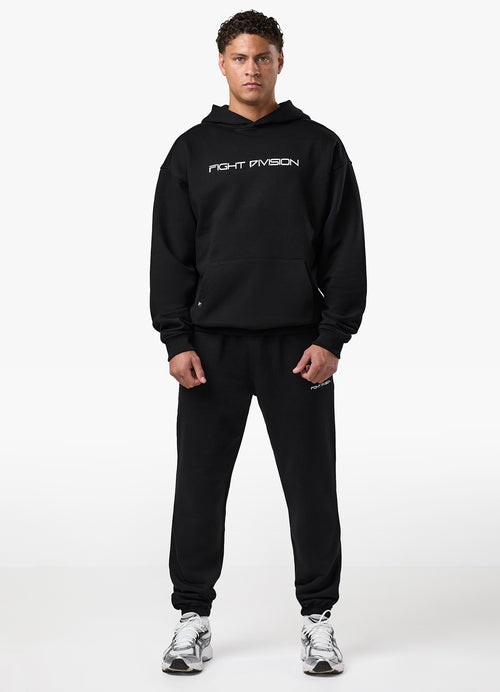 Gym King Fight Division Essential Tracksuit - Black