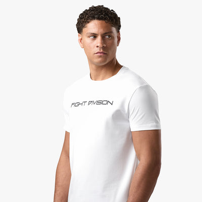 Gym King Fight Division Essential T-Shirt - White