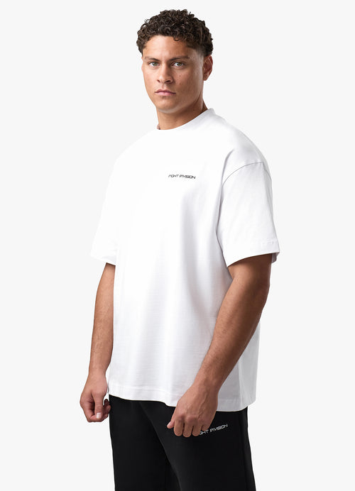 Gym King Fight Division Oversized T-Shirt - White