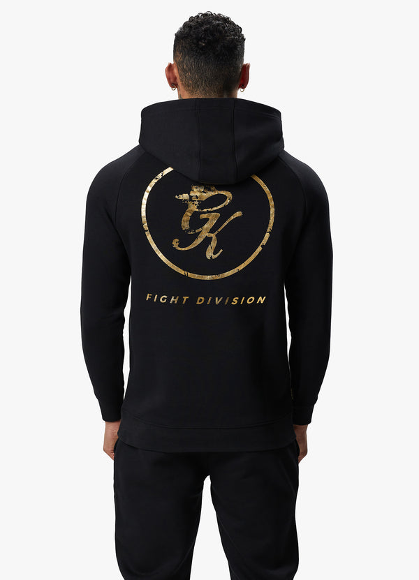 Gym King Fight Division Hood - Black/Gold