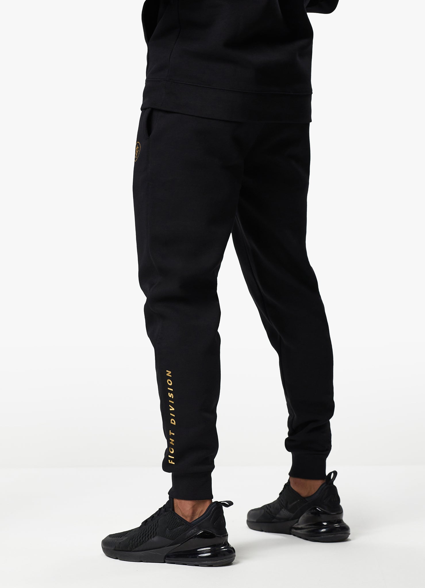 Gym king black and gold joggers best sale