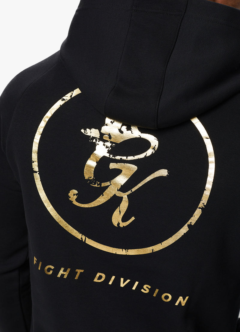 Gym King Fight Division Hood - Black/Gold