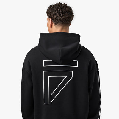 Gym King Fight Division Outline Hoodie - Black