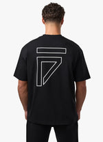 Gym King Fight Division Outline Tee - Black thumbnail