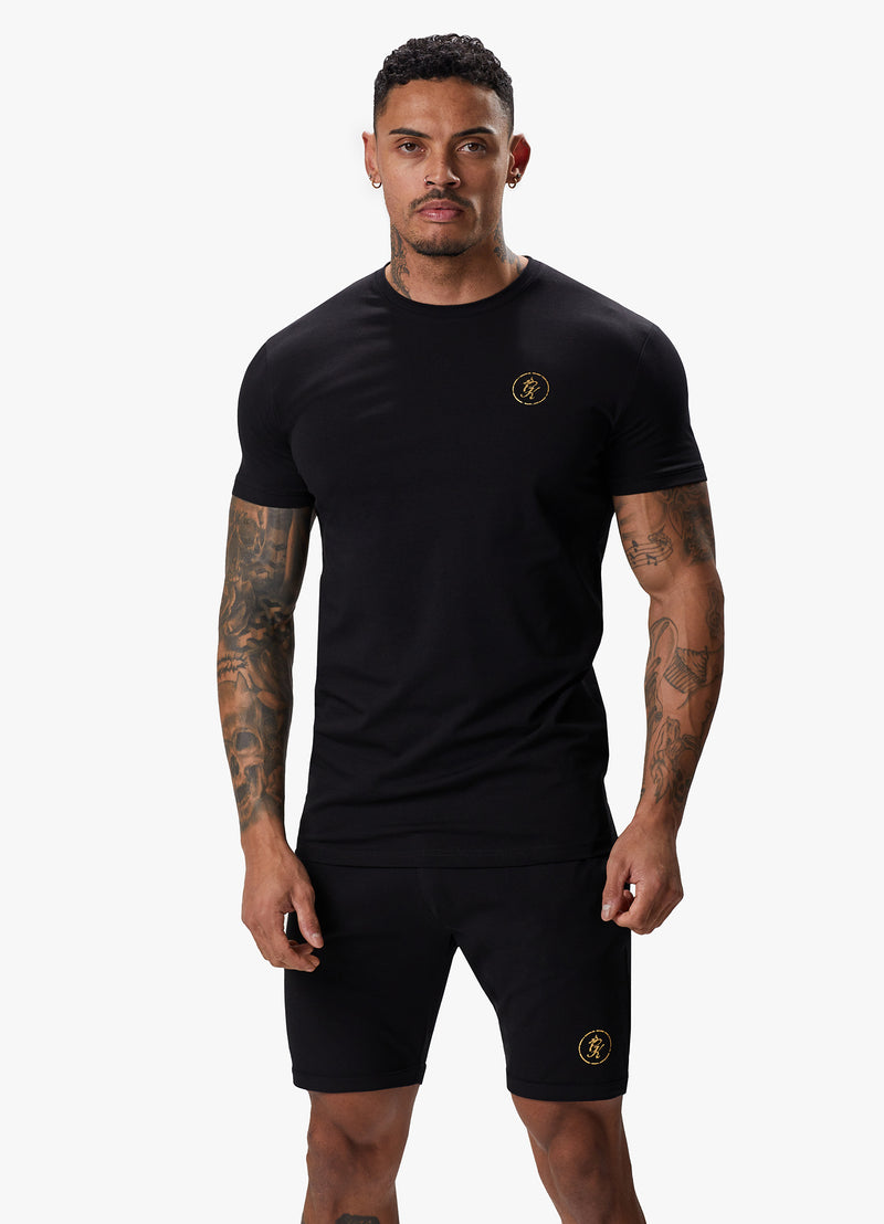 Gym King Fight Division Tee - Black/Gold