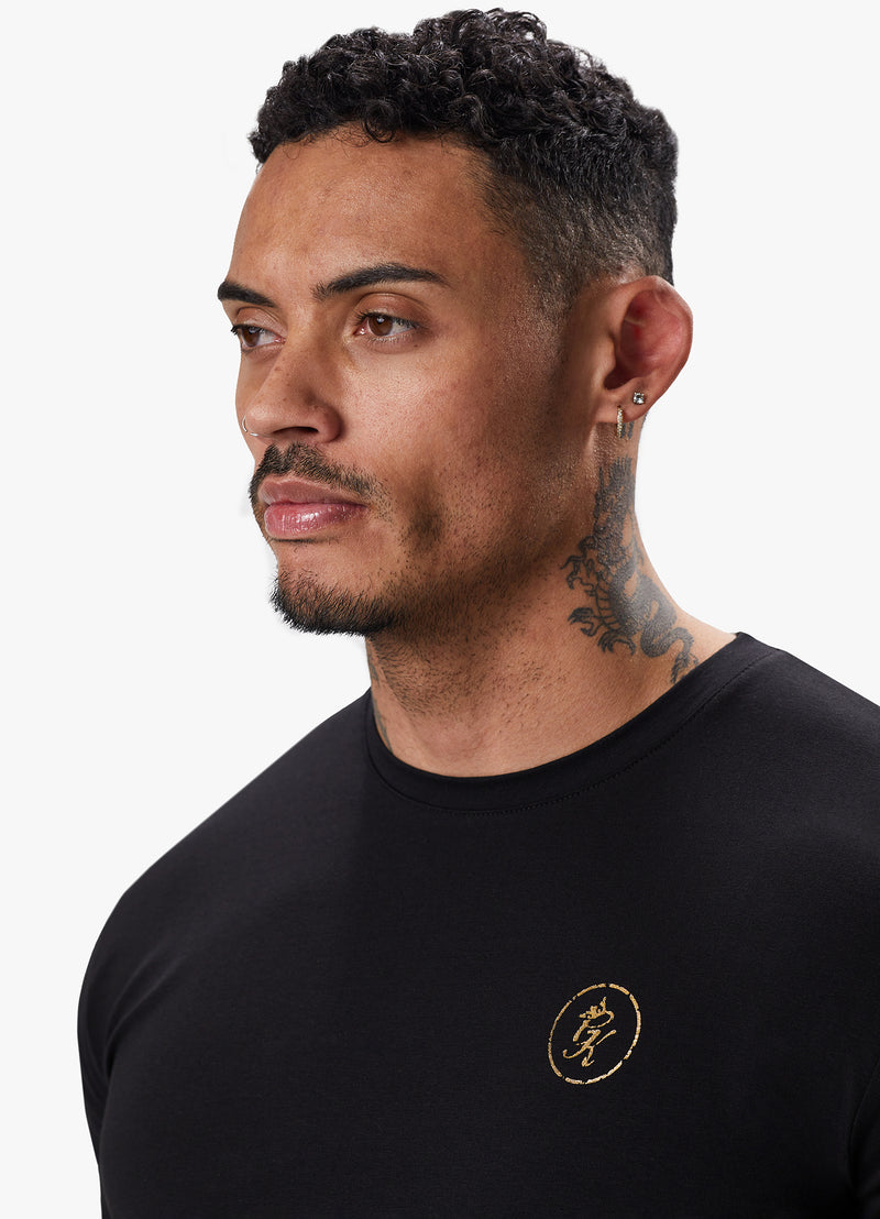 Gym King Fight Division Tee - Black/Gold