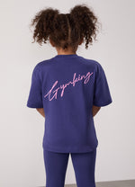 Gym King Older Kids Script Boyfriend T-Shirt - Starlight Blue thumbnail