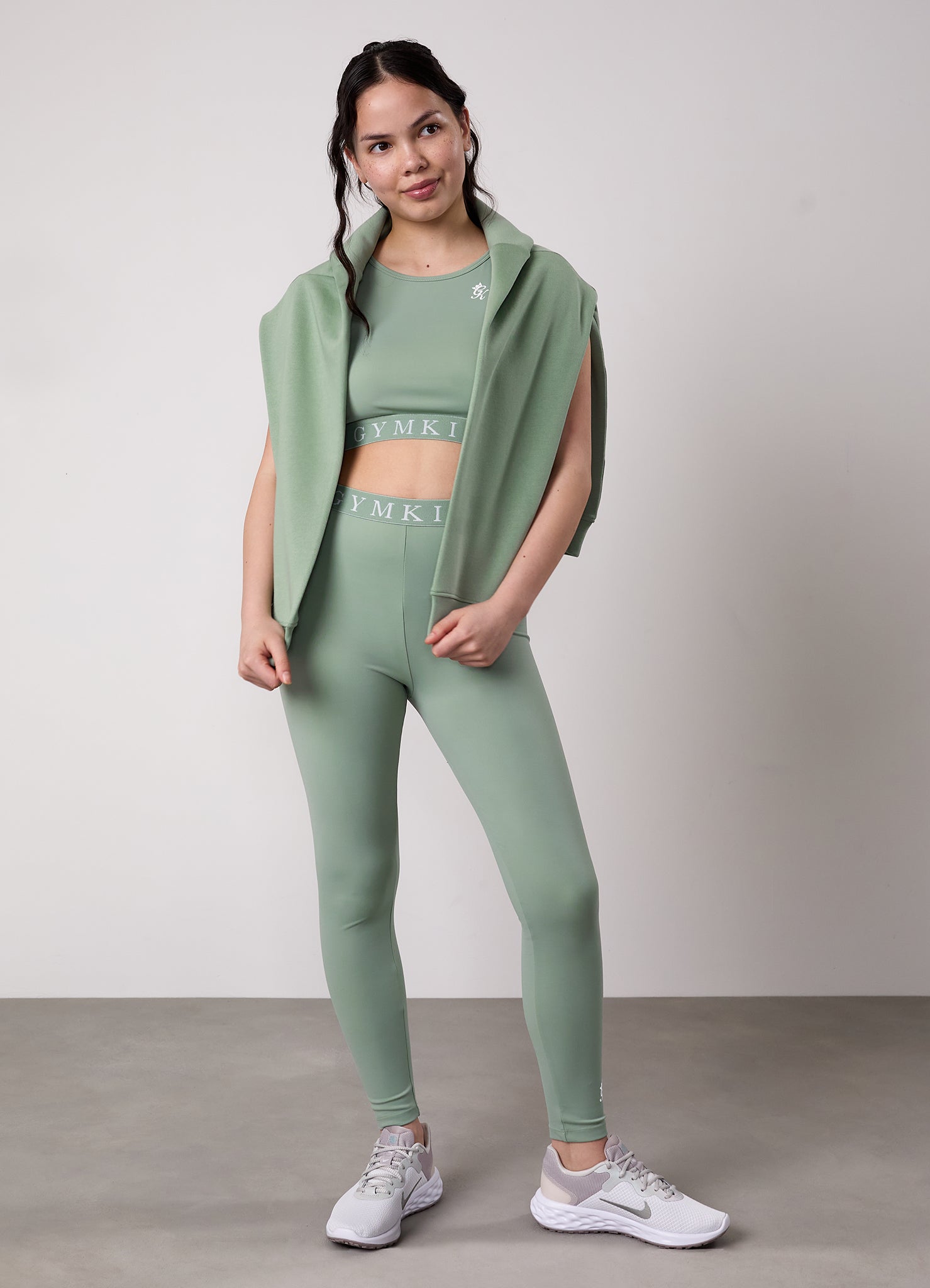 Gym King Kids Impact Legging - Soft Sage