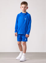 Gym King Kids Lightweight Poly Full Zip and Shorts - Sonic Blue