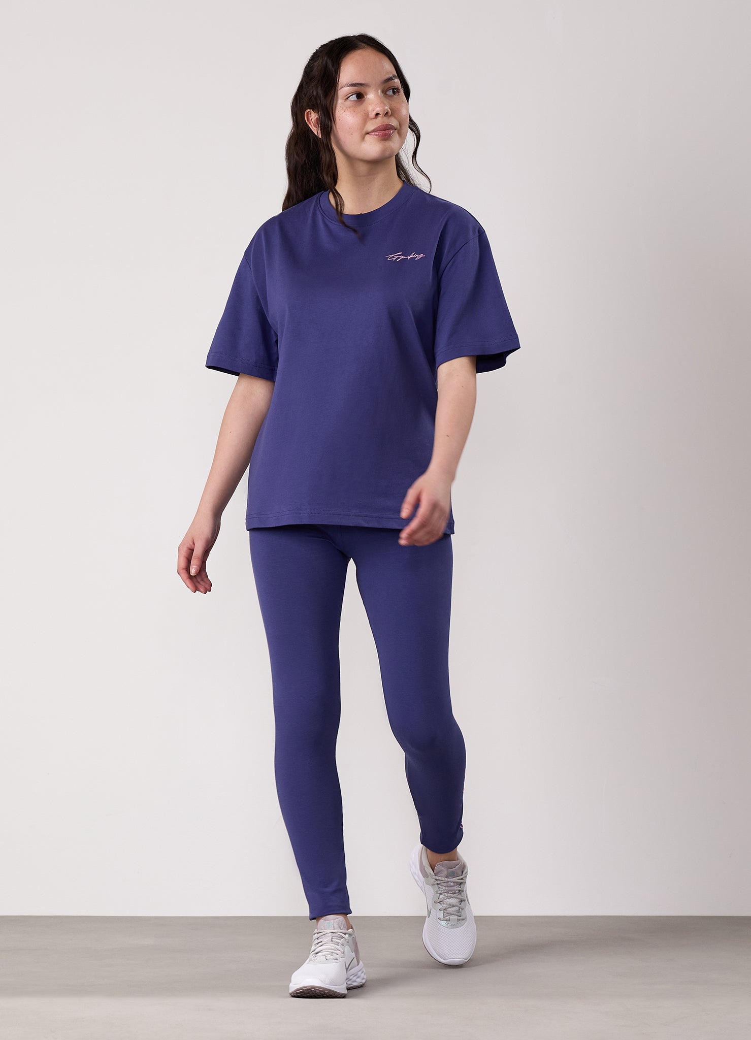 Gym King Kids Script Jersey Legging - Starlight Blue